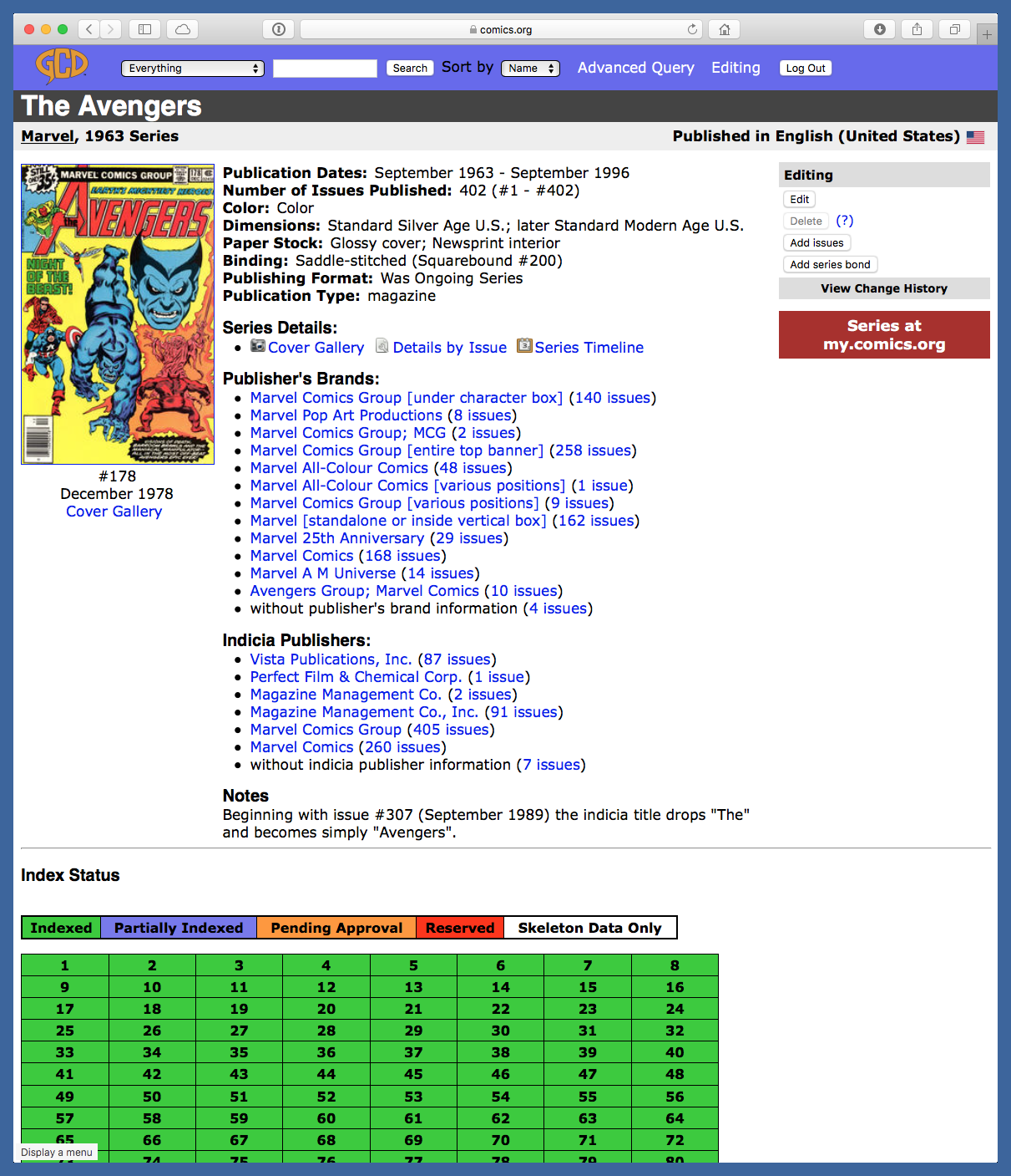 Comic Book Database Scripts - All This